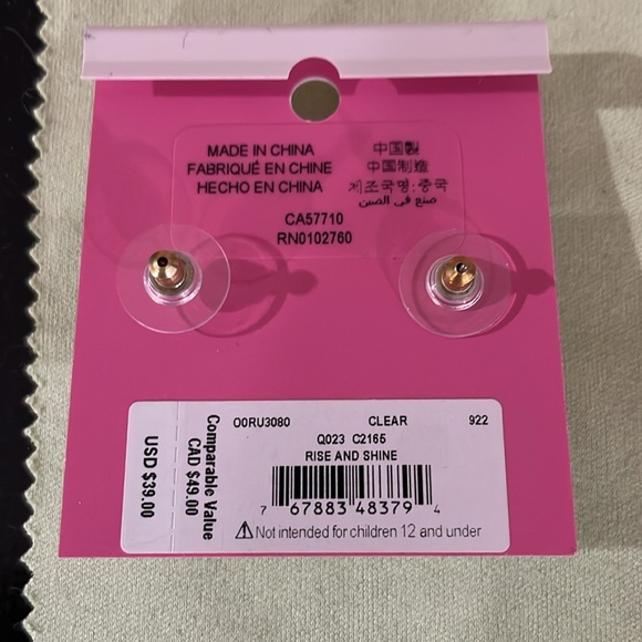 Lot of 2 Kate Spade Cubic Zirconia Earrings - Picture 4 of 5